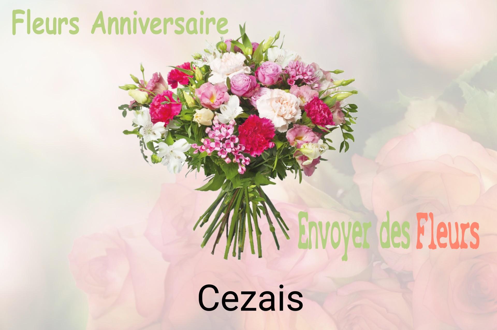 Bouquet de fleurs d’anniversaire livré à Cezais