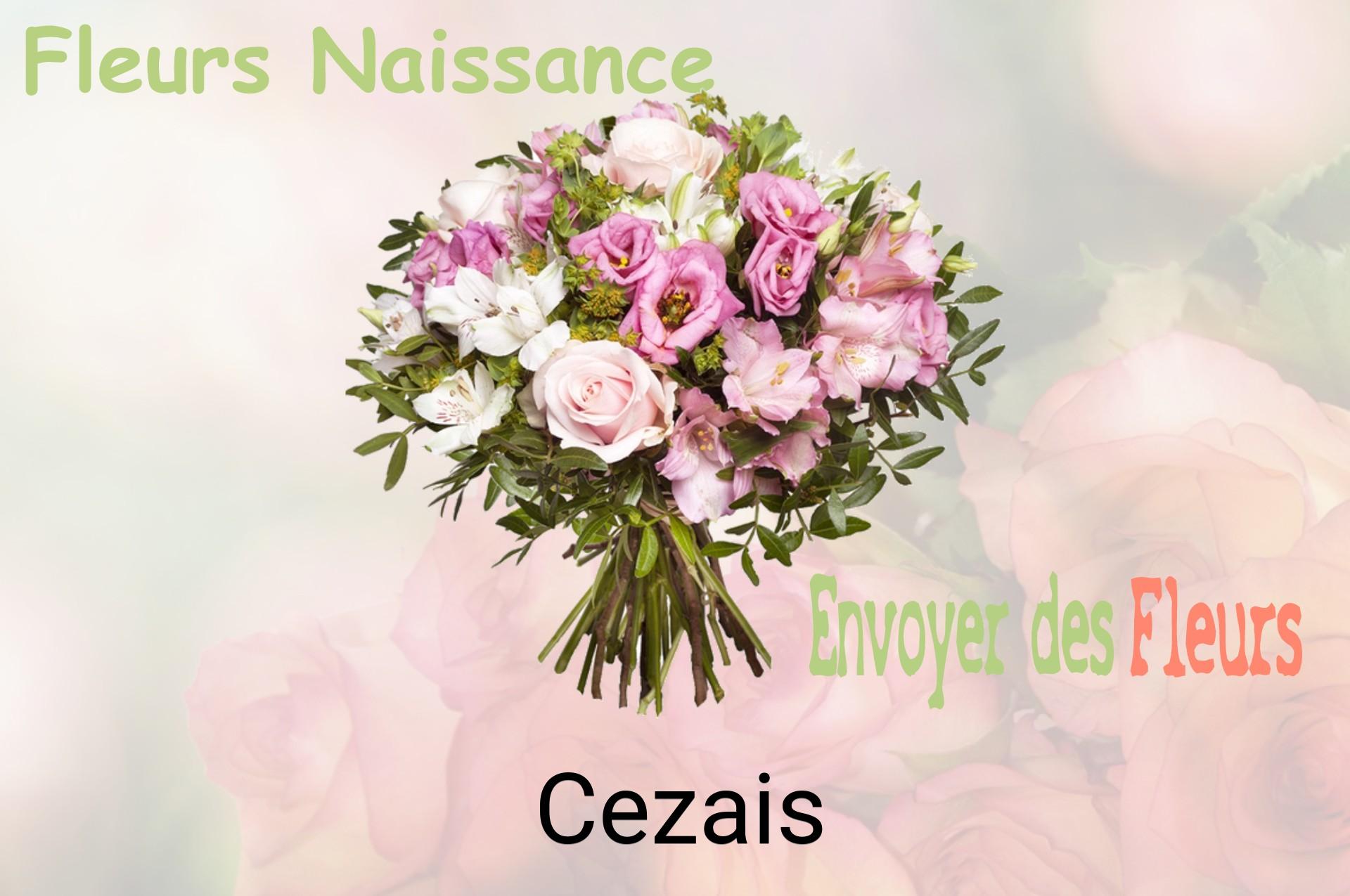 Bouquet de fleurs de naissance livré à Cezais